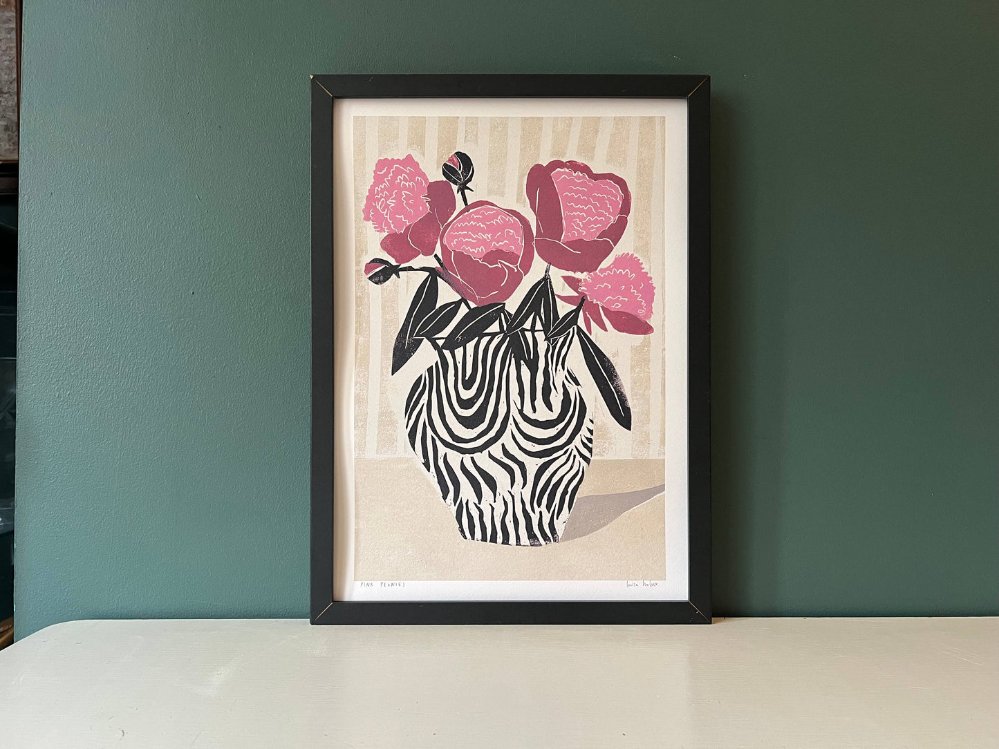 Luiza Holub - Art Print 'Pink Peonies' Wall Art