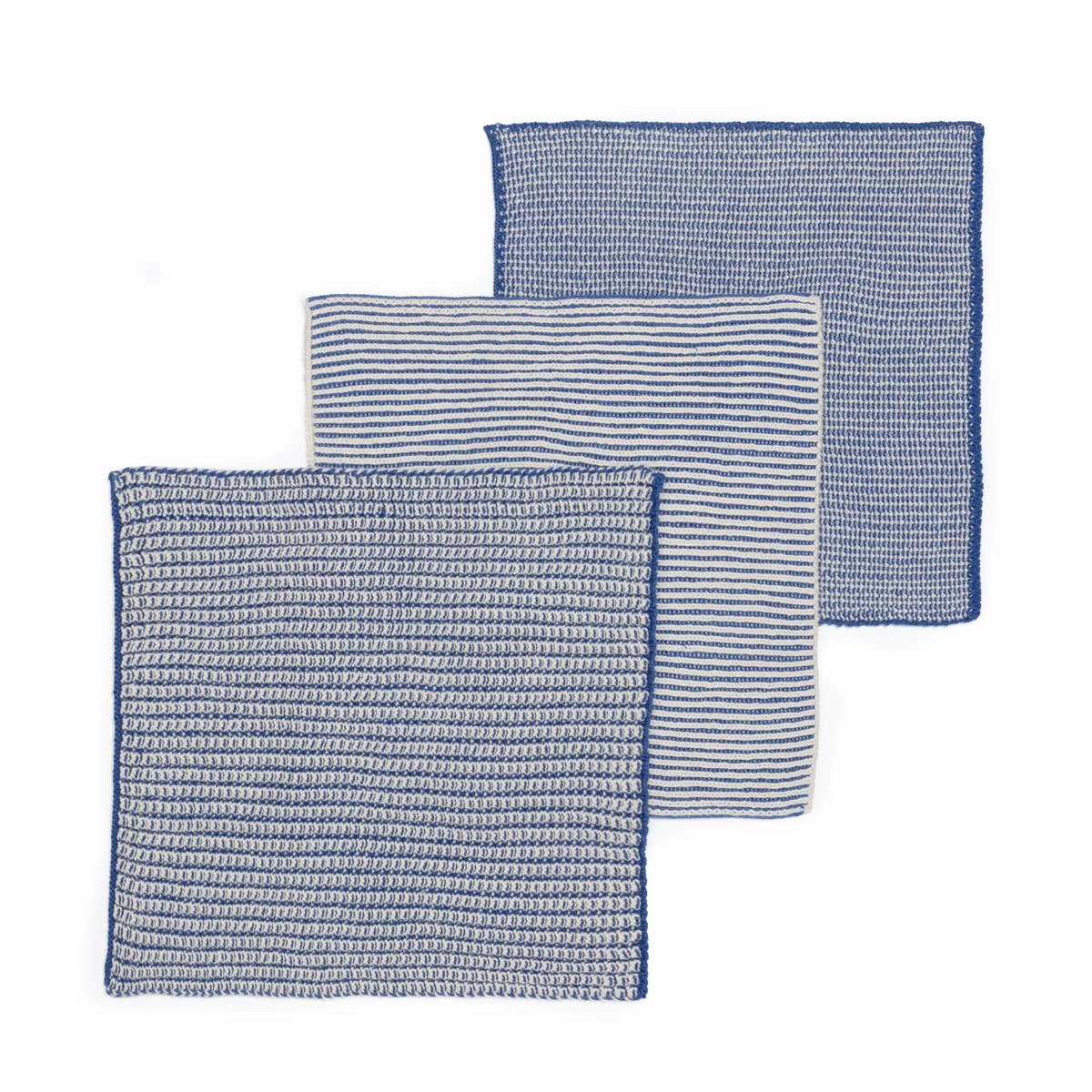 Sophie Home Ltd - Reusable & Eco-Friendly Cotton Dishcloths: Textured Cobalt