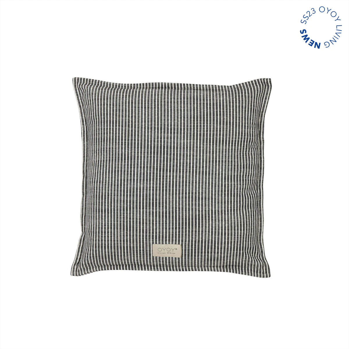 Kyoto outdoor square cushion, black/white
