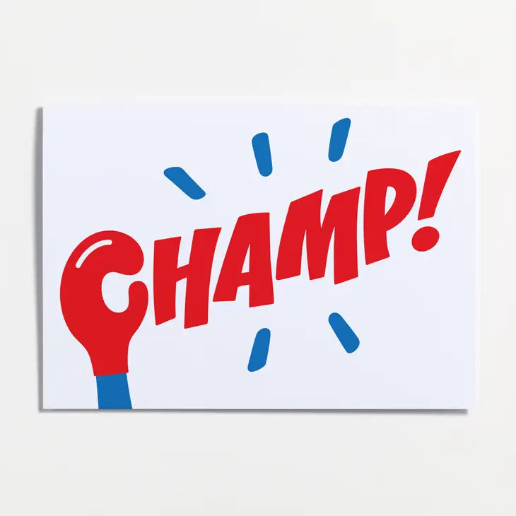 Champ greeting card