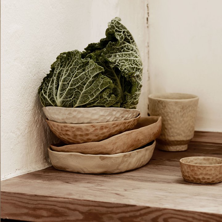 Clay tray, petal 23cm