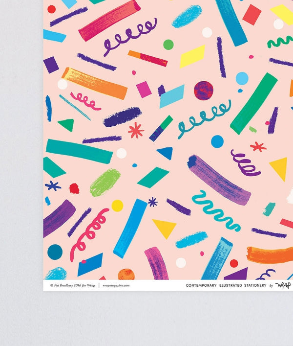 Confetti wrapping paper