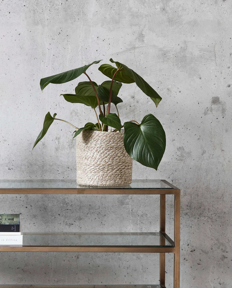 Jute rope plant pot, 18cm