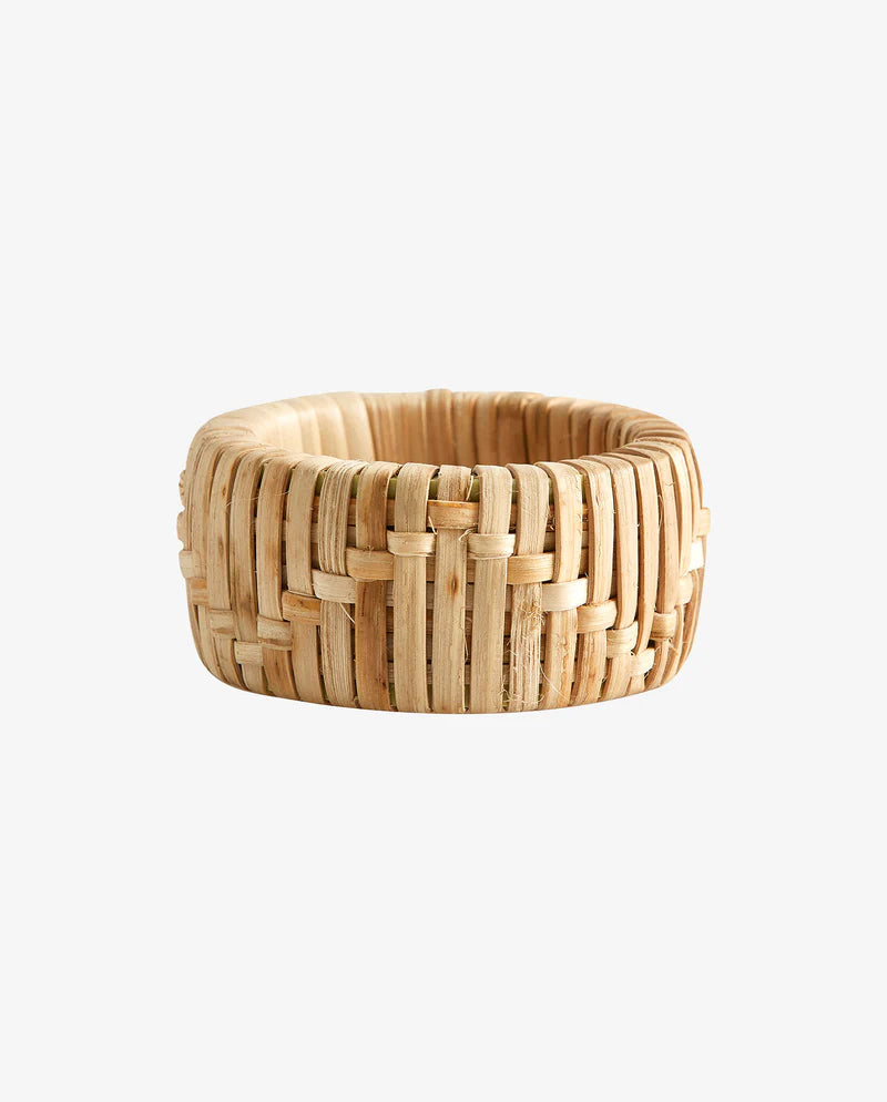 Napkin ring, weaved cane