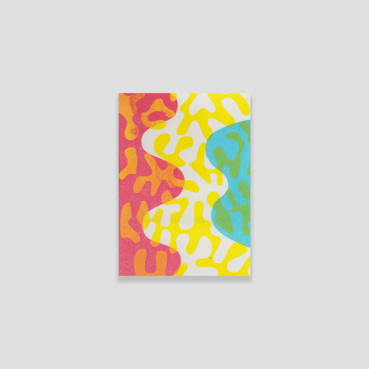 Mini Notebook - squiggles red yellow blue