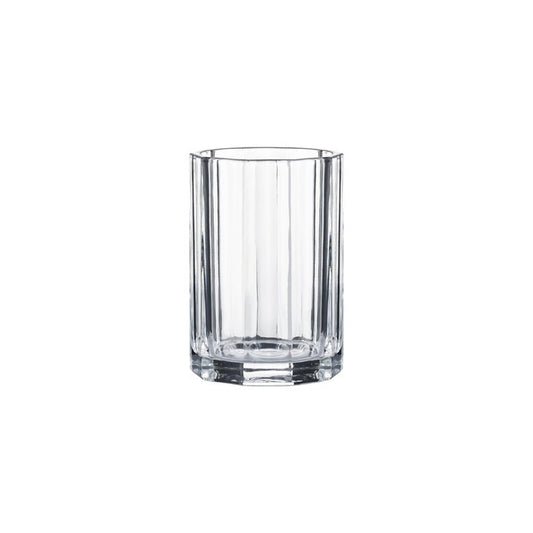 Pleated glass vase, 15cm