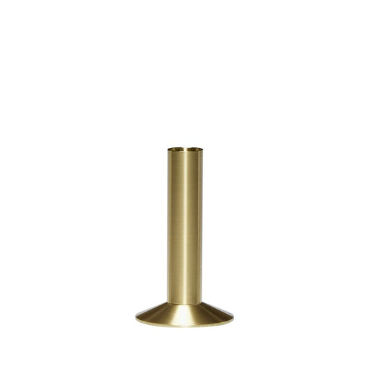 Sleek brass candlestick