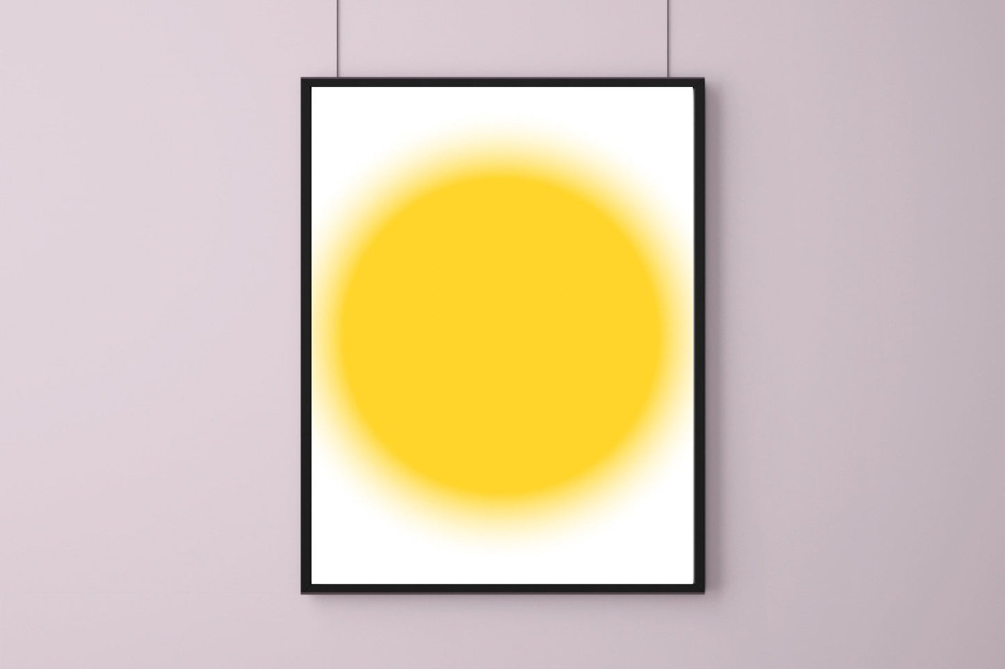Solax Plexus Yellow 50 x 70cm FRAMED