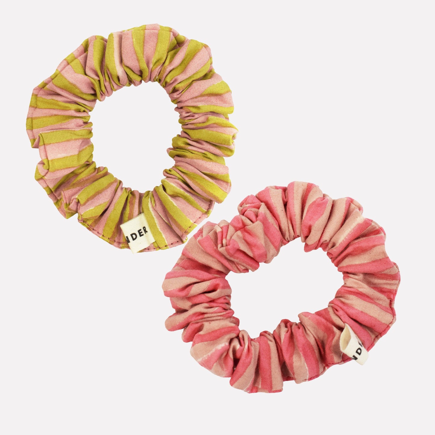 YONDER. - Cotton Mini Scrunchie Duo | Pink Mix