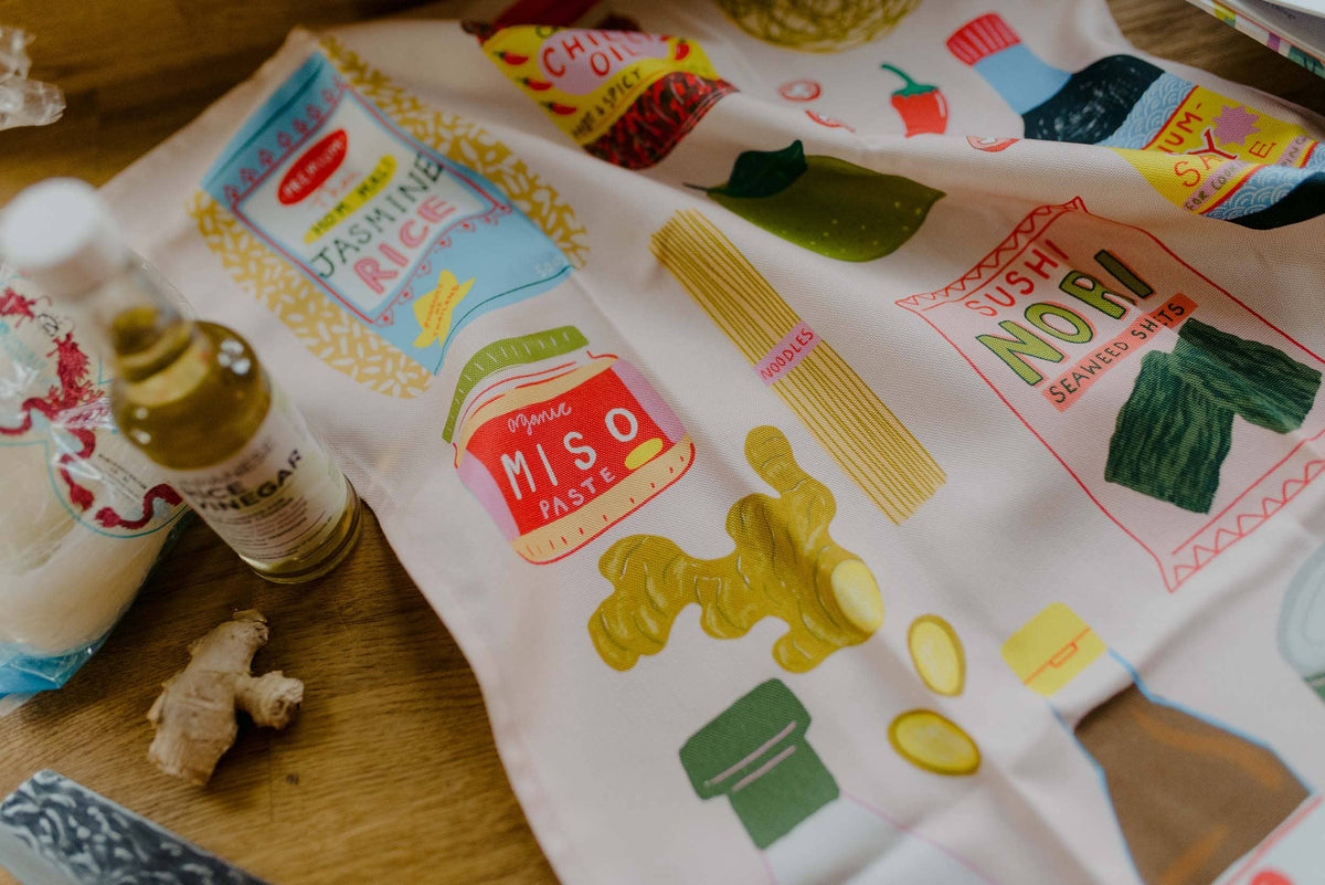 Asian Ingredients Organic Cotton Tea Towel