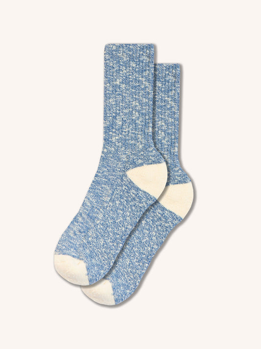 Elgin Cotton Sock in Blue Marl