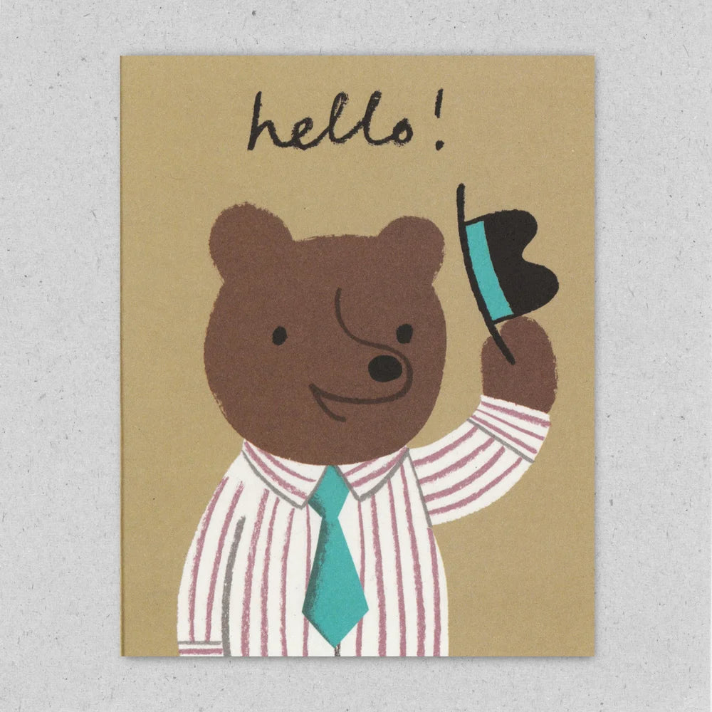 Mr Bear Hello! card