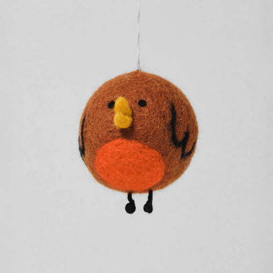 Robin Hanging Felt Ornament
