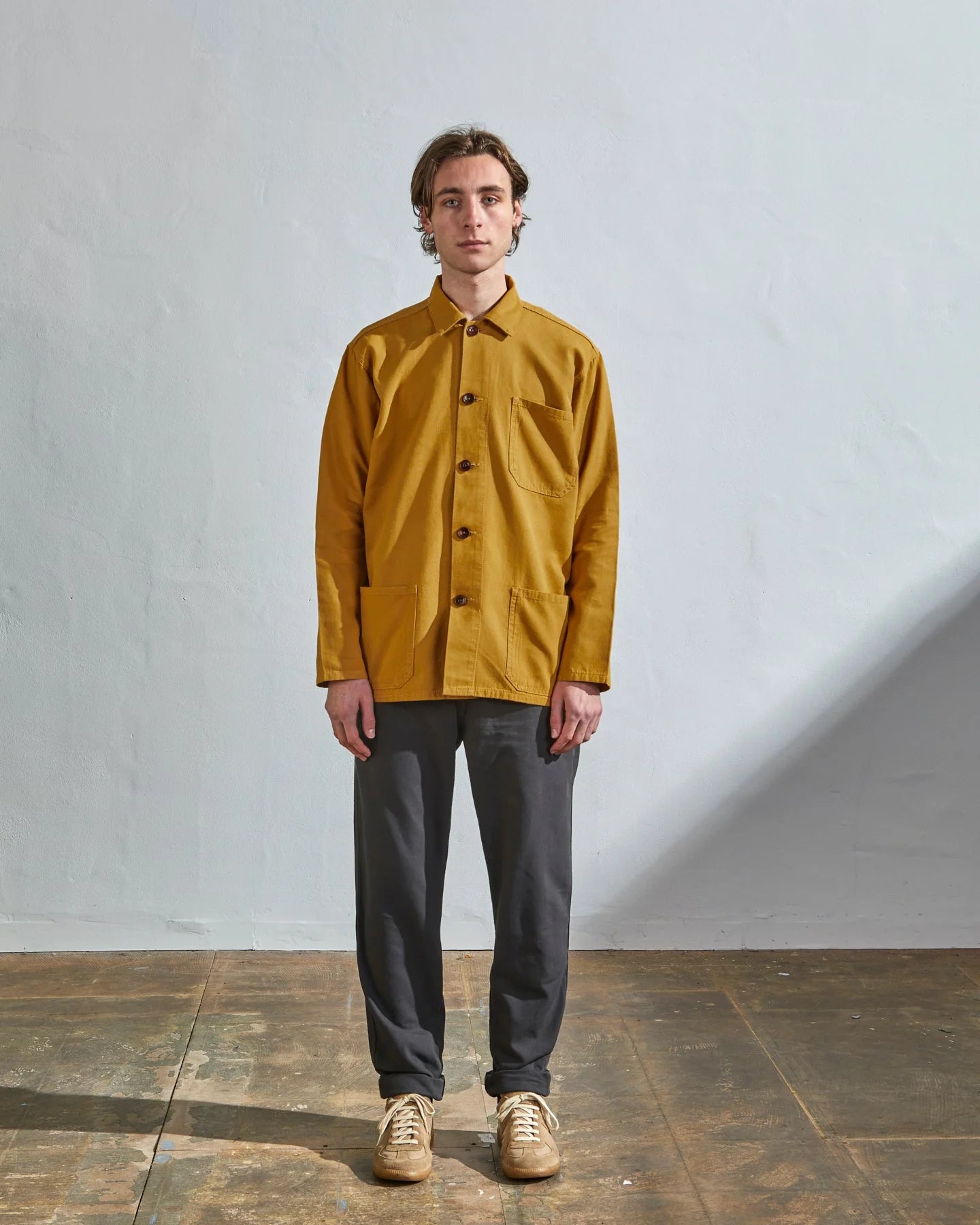 3001 buttoned overshirt - yellow