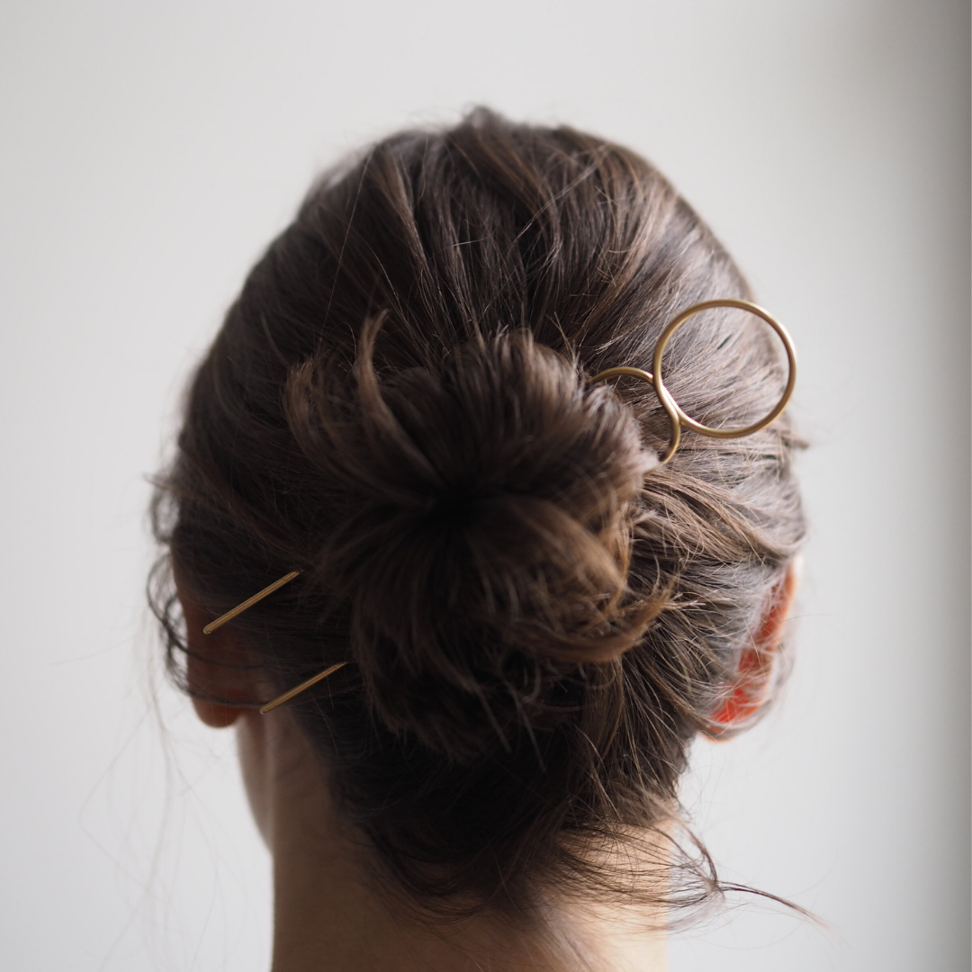 Roake Studio - Lizzy Minimal Brass Hairpin