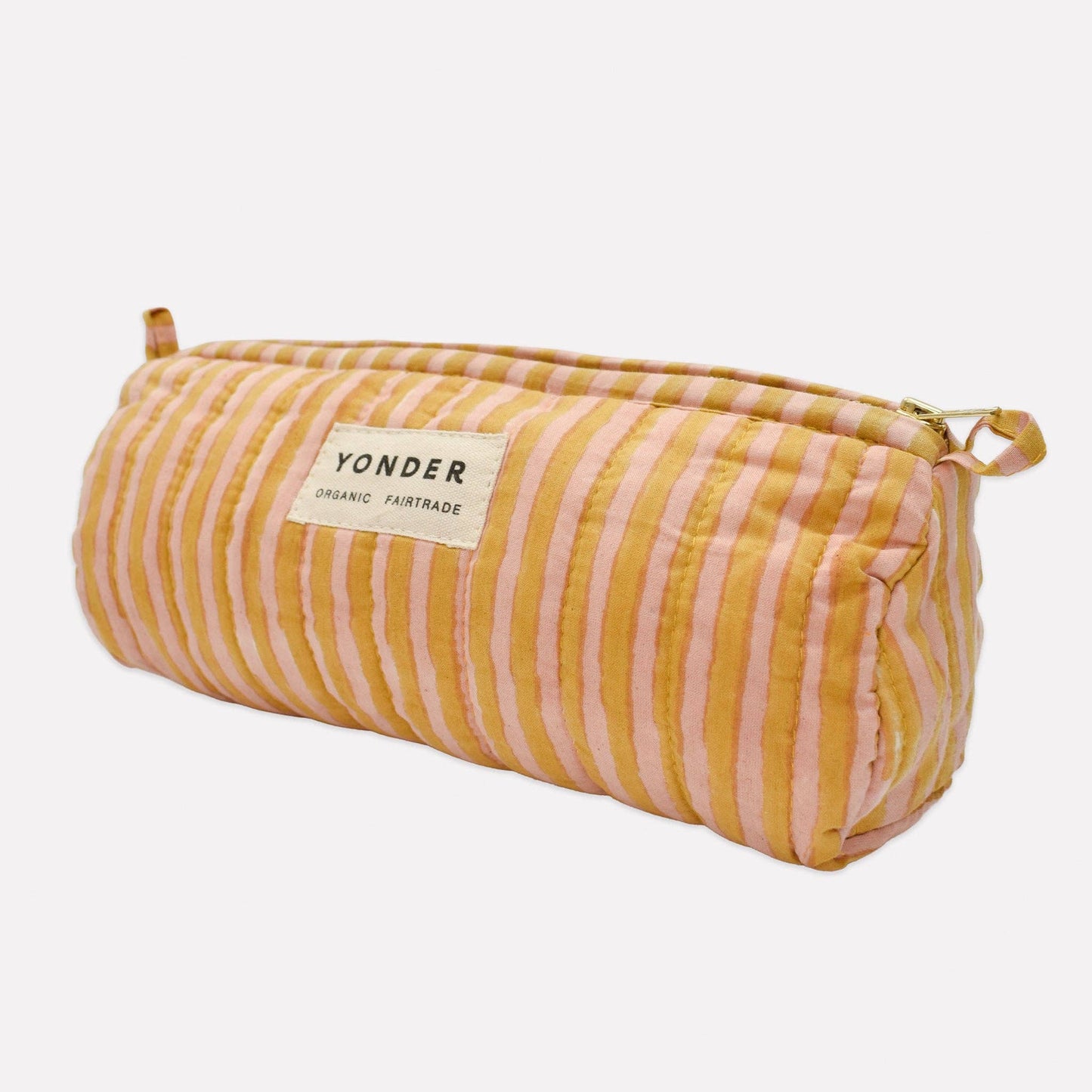 YONDER. - Quilted Barrel Case | Candy Stripe | Biscuit