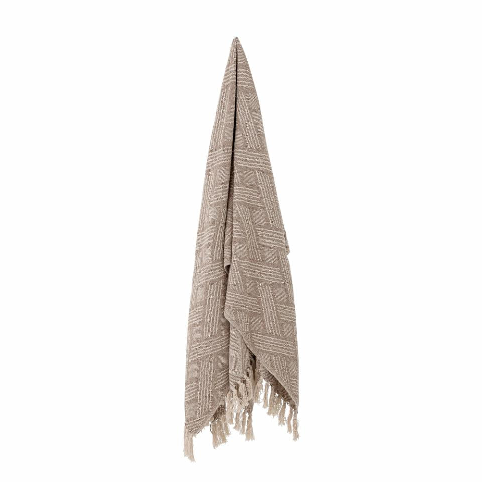 Ghina Throw, recycled cotton, nature