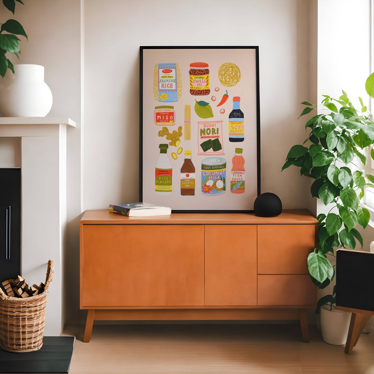 Laura Barnes - Asian ingredients Art Print