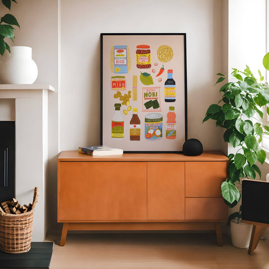 Laura Barnes - Asian ingredients Art Print