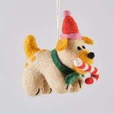 Martha, Dog with candy cane