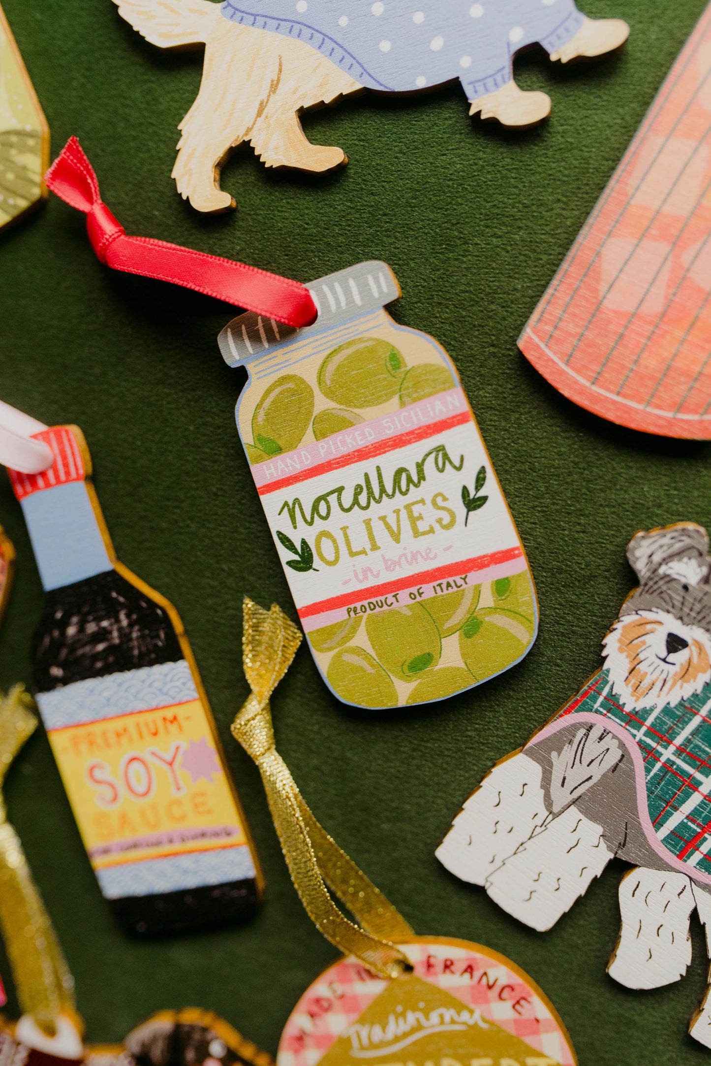 Laura Barnes Wholesale Ltd - Nocellara Olives Hanging Decoration