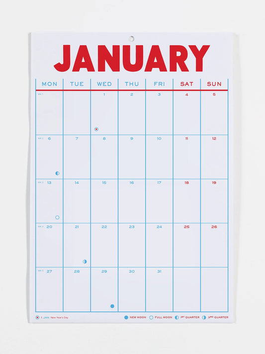 2025 Folding Wall Calendar