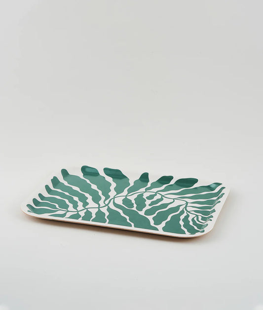 Green Leaves Tray