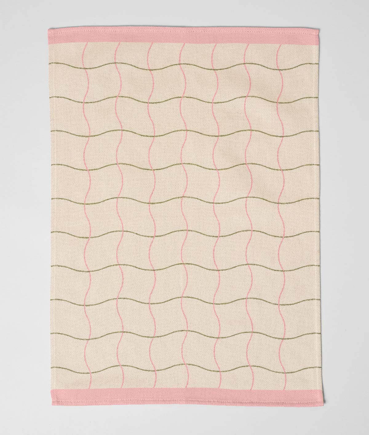 Wave Grid tea towel