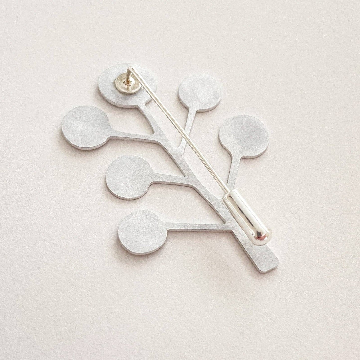 Tom Pigeon - Silver Aluminium Kelp Pin