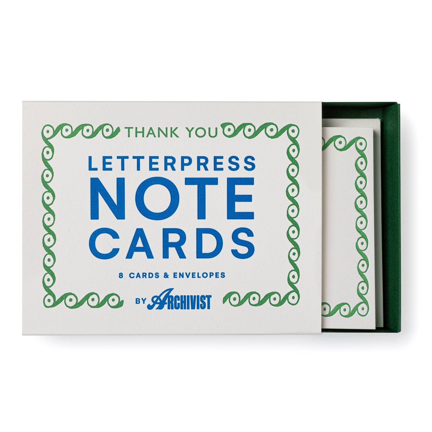 Archivist | UK - Thank You Green | Notecard Sets