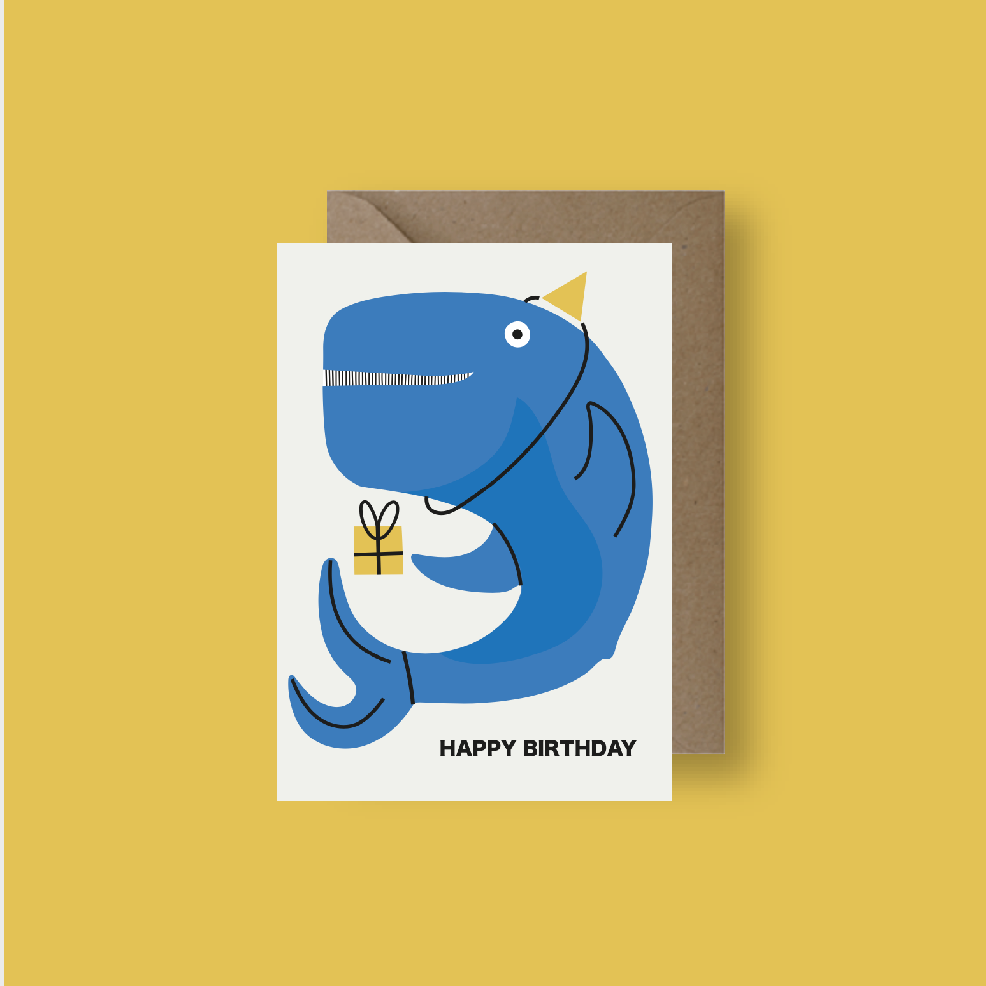Birthday Whale Card