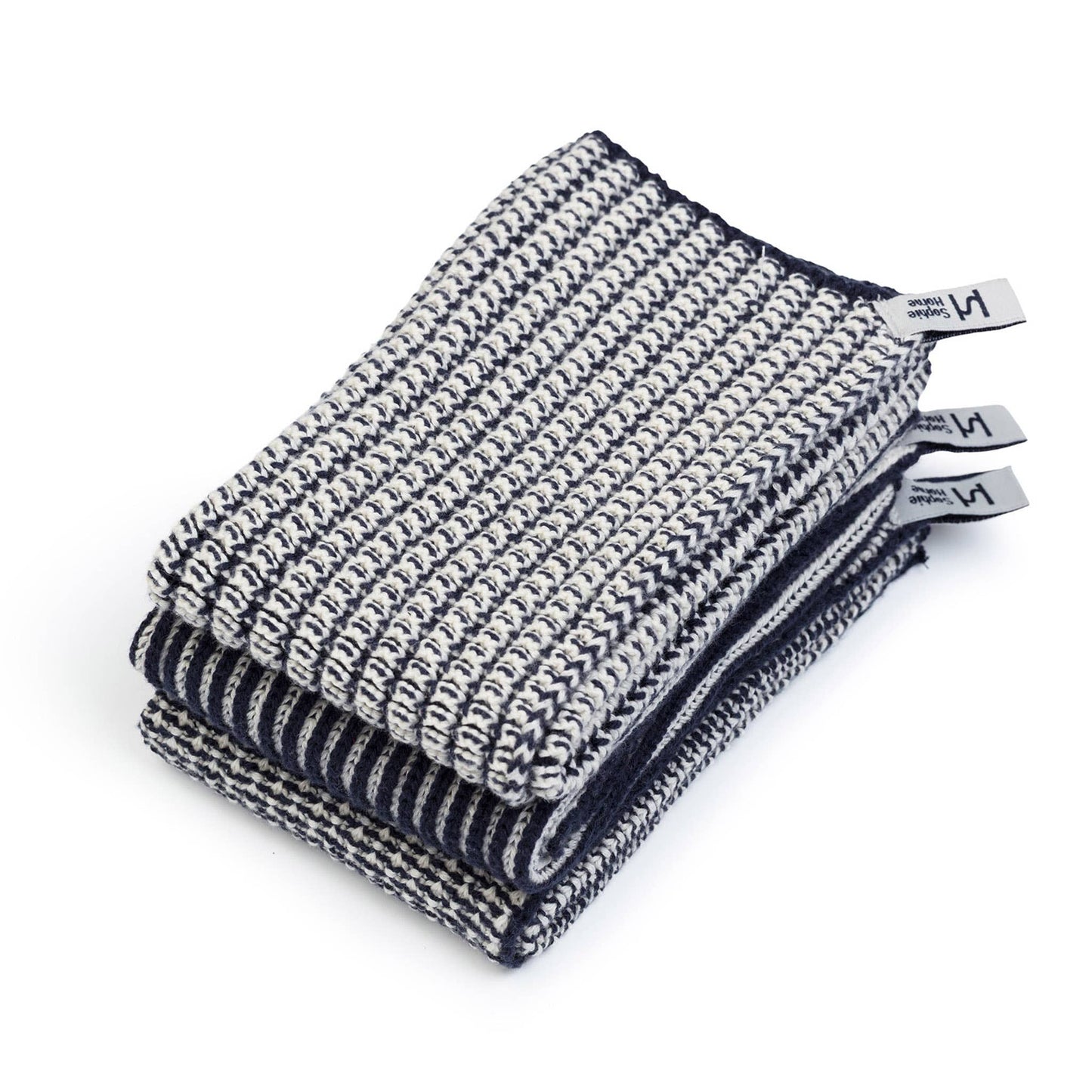 Sophie Home Ltd - Reusable & Eco-Friendly Cotton Dishcloths: Textured Navy