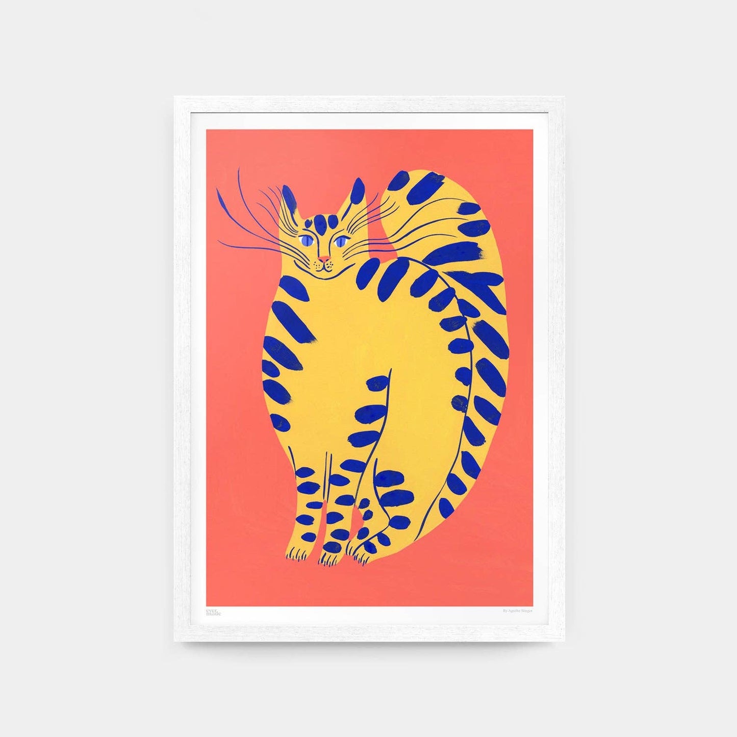 Evermade - A3 l Unframed Yellow Kitten Art Print