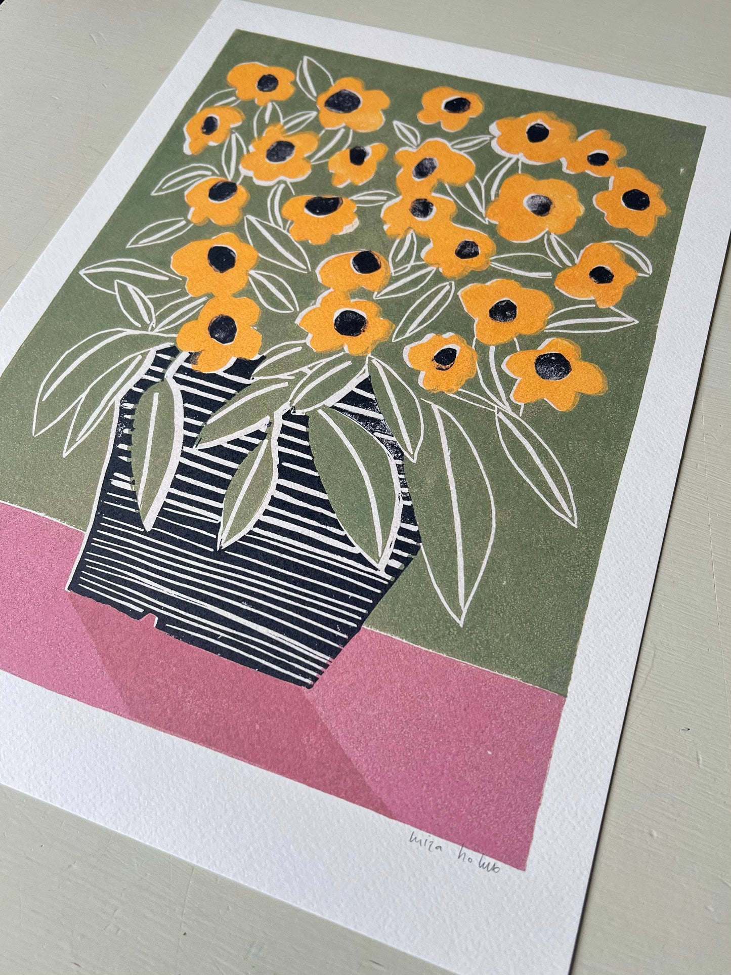 Luiza Holub - Art Print 'Black Eyed Susan' Wall Art