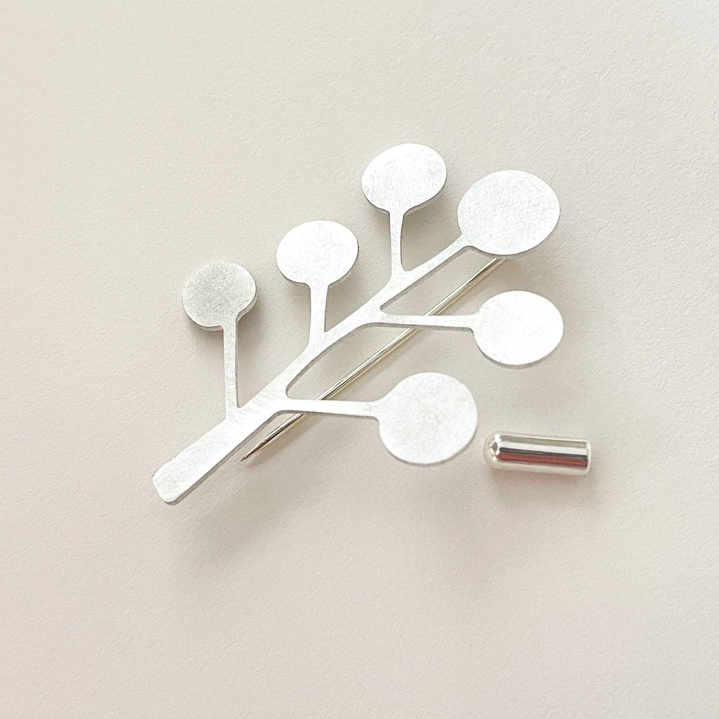 Tom Pigeon - Silver Aluminium Kelp Pin