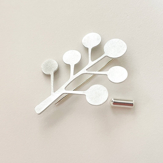 Tom Pigeon - Silver Aluminium Kelp Pin