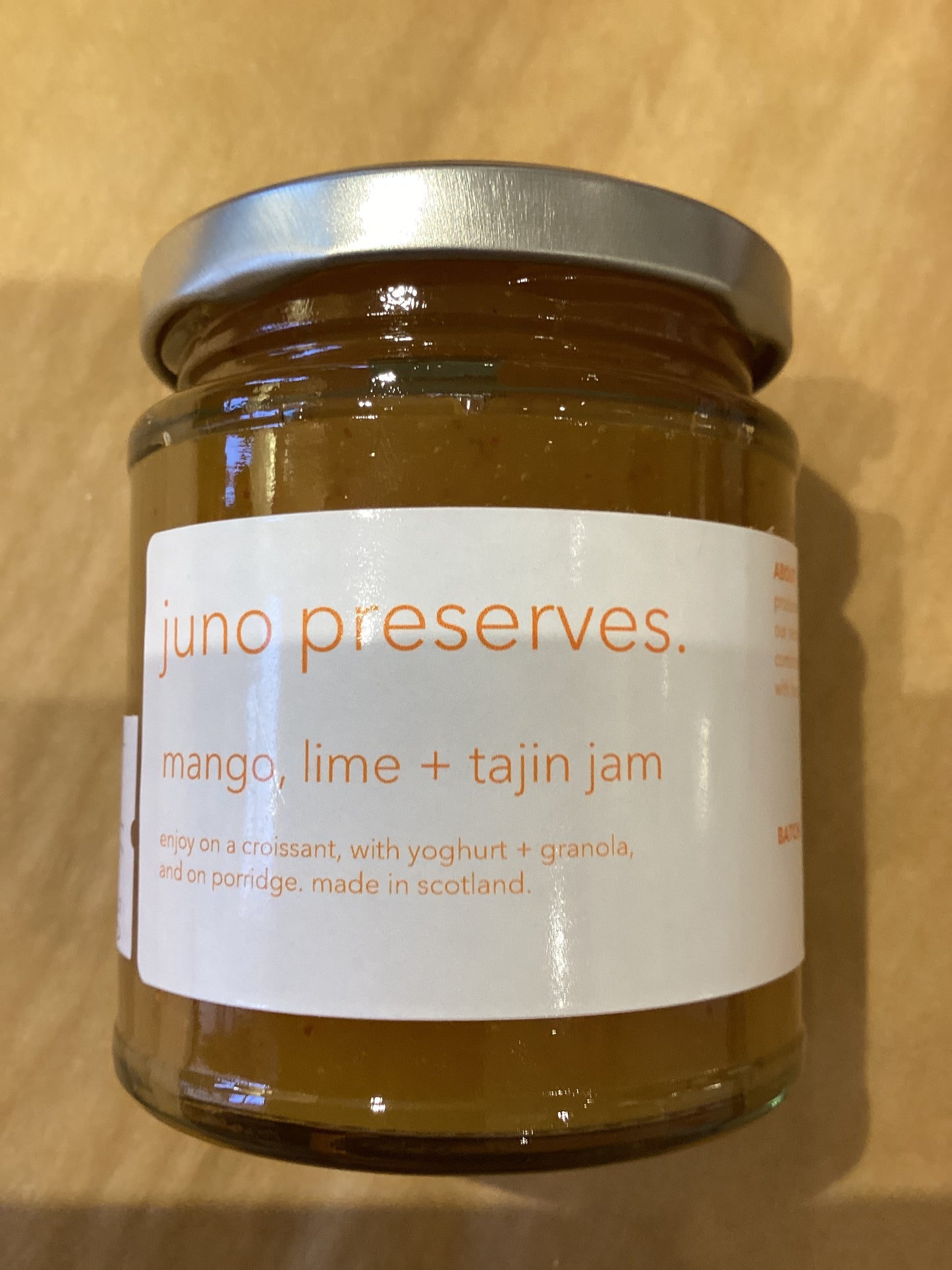 mango,lime + tajin jam