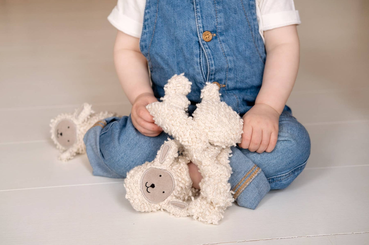 Sophie Home Ltd - Cotton Knit Baby Booties: Sheep Boucle