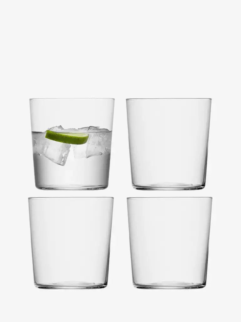 Gio Tumbler (medium) 390ml Clear x 4