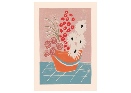 Luiza Holub - Art Print 'Bucket o' Flowers' Wall Art