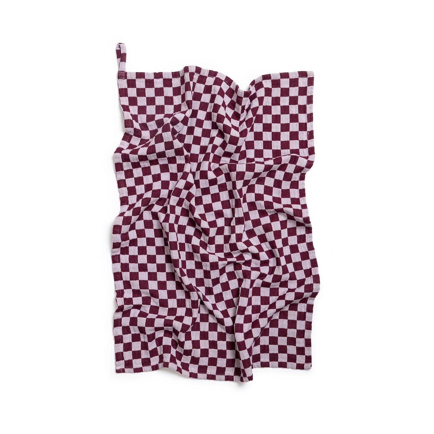 Sophie Home Ltd - Cotton Hand Towel: Burgundy Check