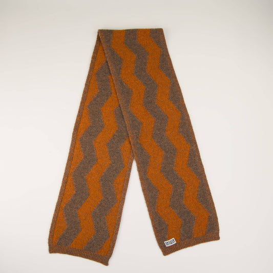 Origin Knitwear - Soufflé - Thames Scarf - Light Brown_Oxide
