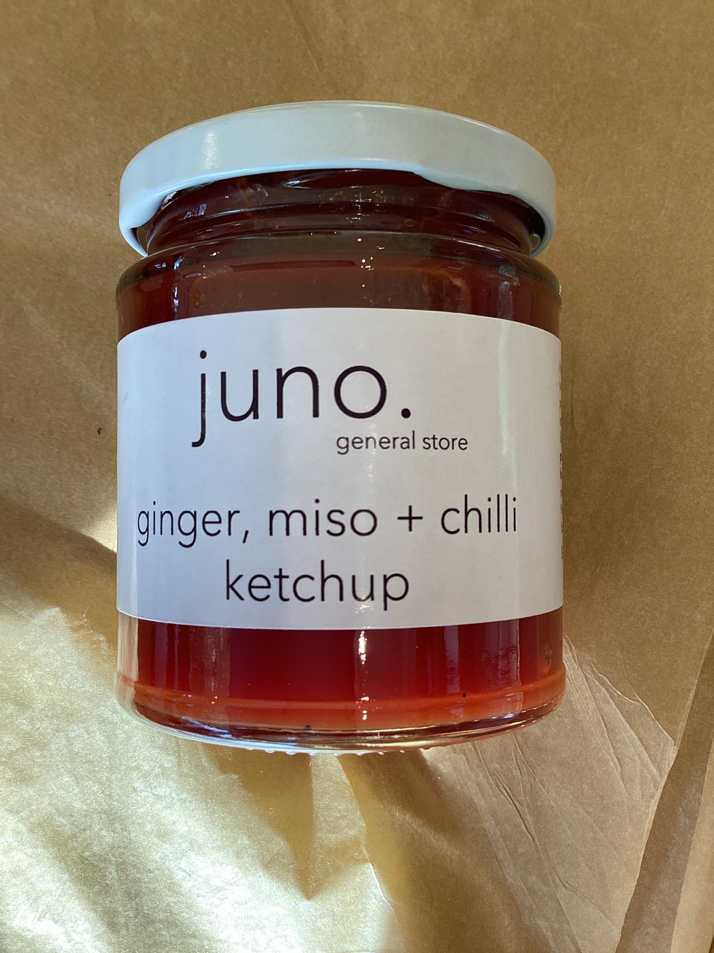 ginger, miso + chilli ketchup