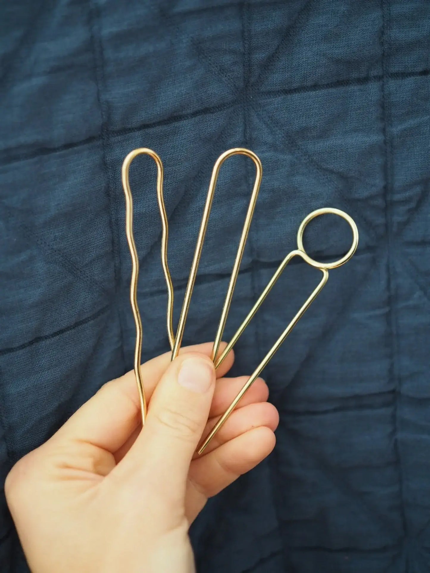 Roake Studio - Mini-Pins Brass Hairpin Set of 3