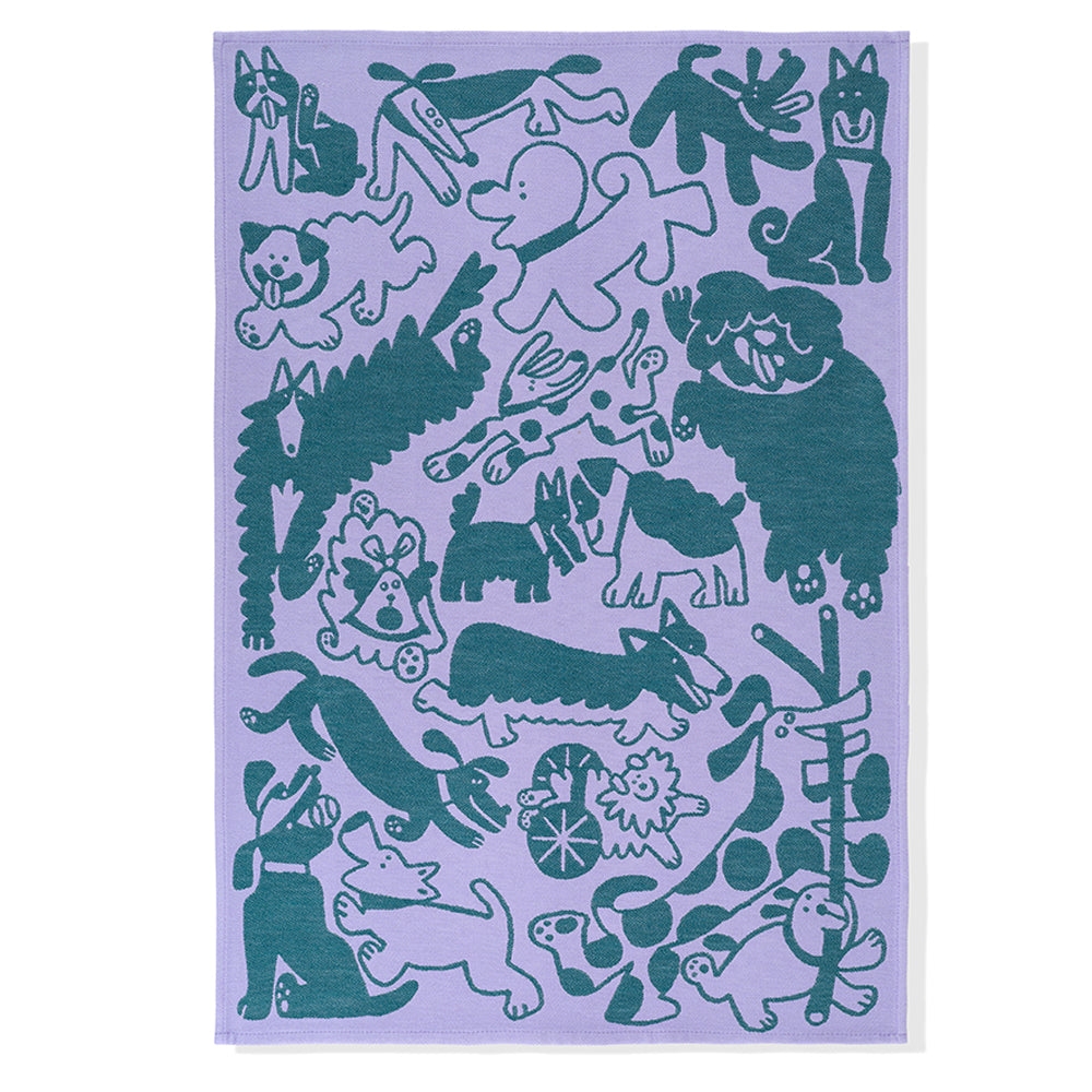 Dogs Day Out Tea Towel