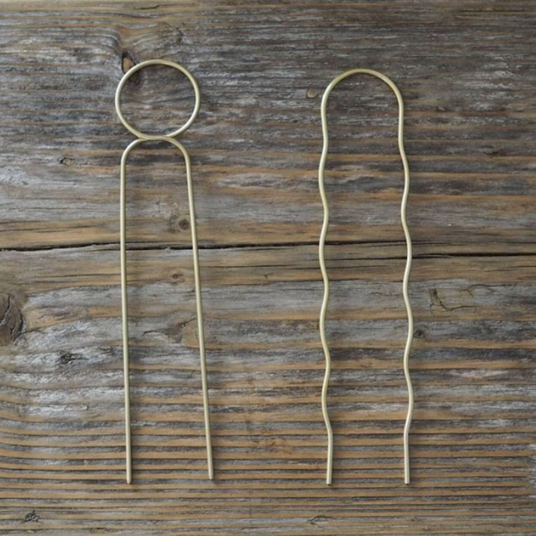 Roake Studio - Lizzy Minimal Brass Hairpin