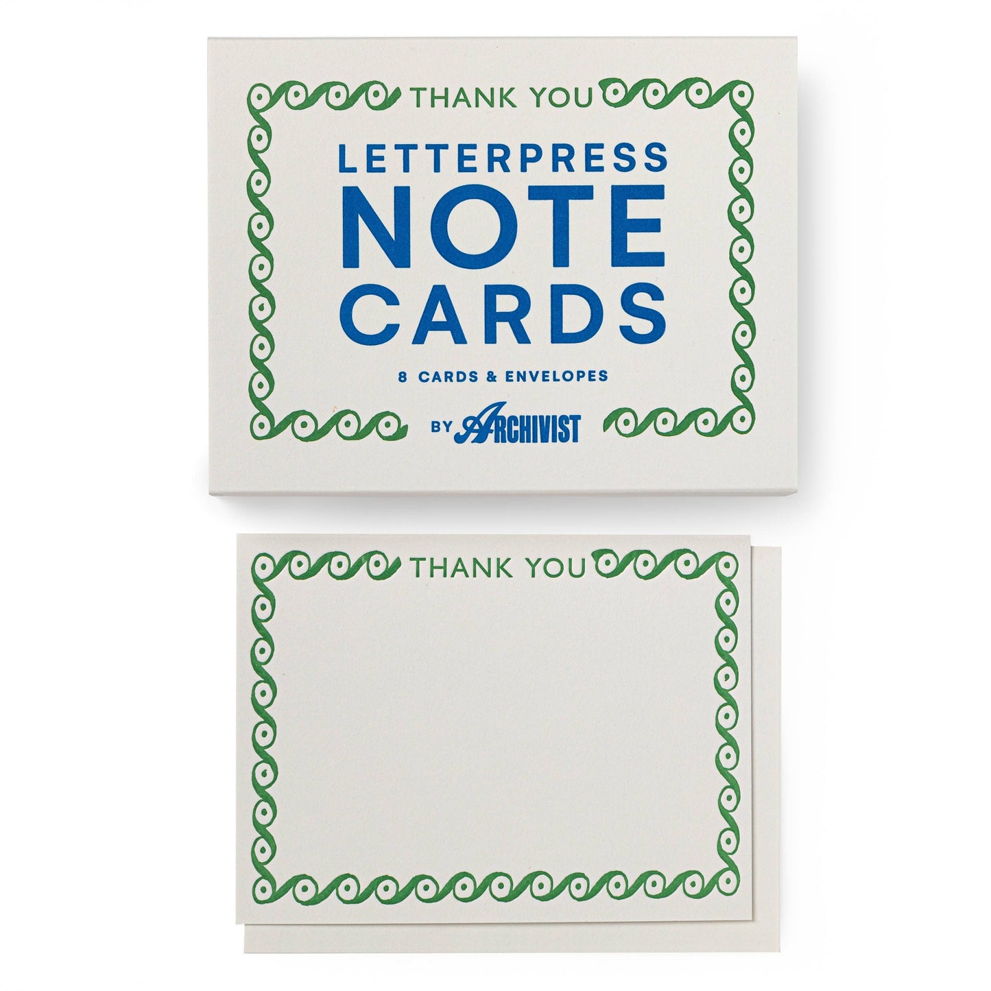 Archivist | UK - Thank You Green | Notecard Sets