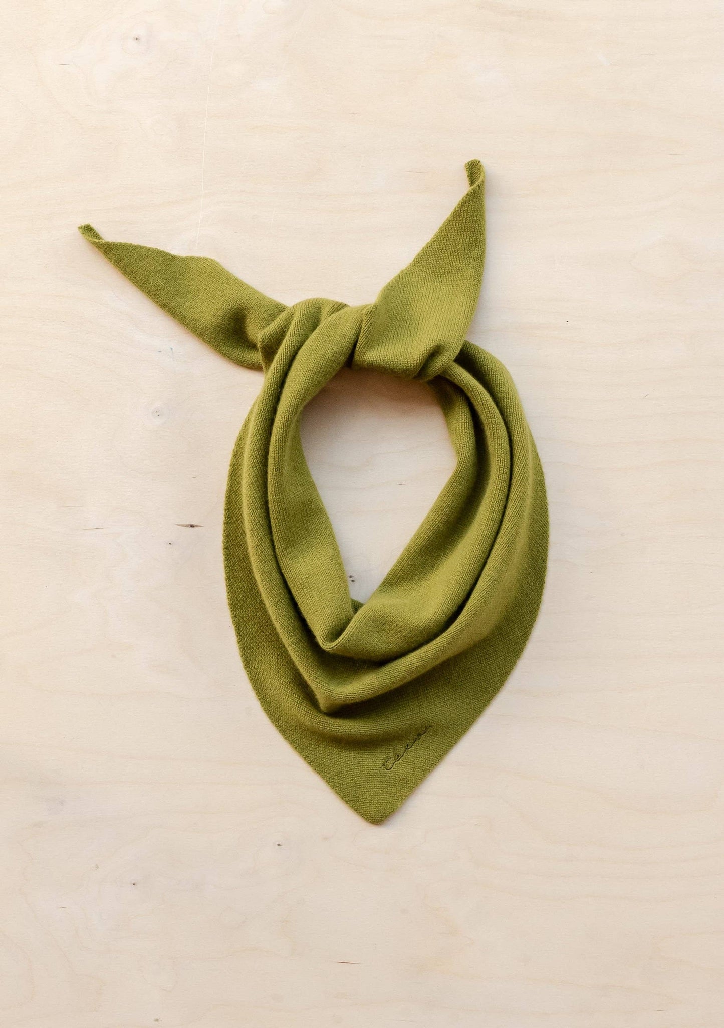 TBCo - Merino Triangle Scarf in Olive