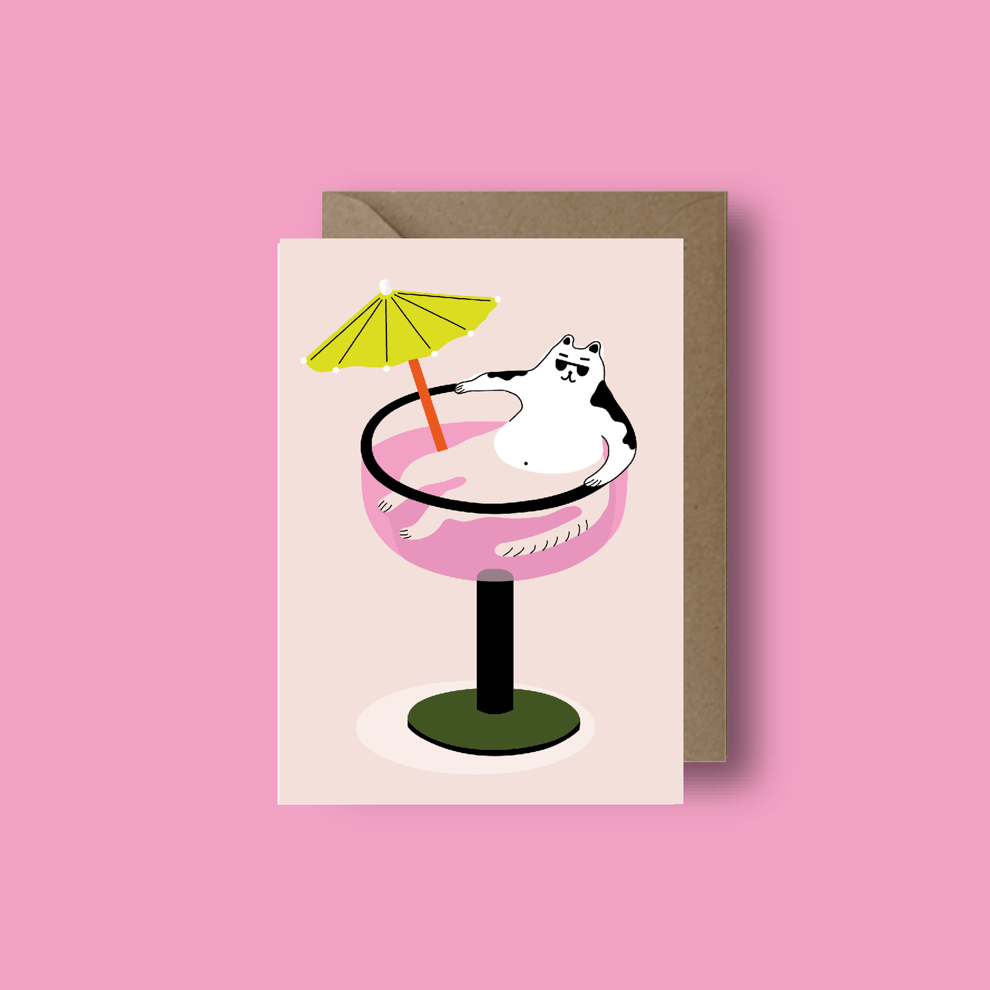 Seekprint - Cat in Jacuzzi Birthday Card