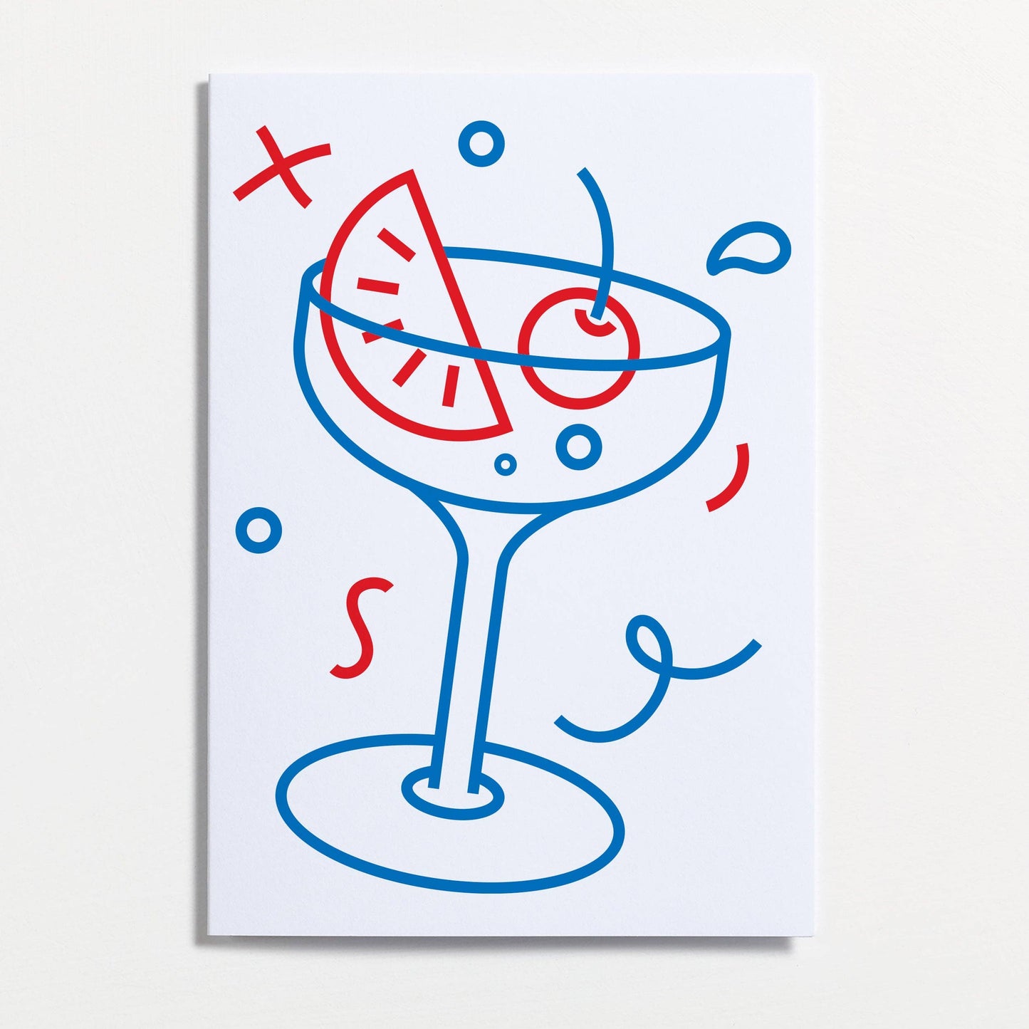 Crispin Finn - Cocktail Glass Greeting Card